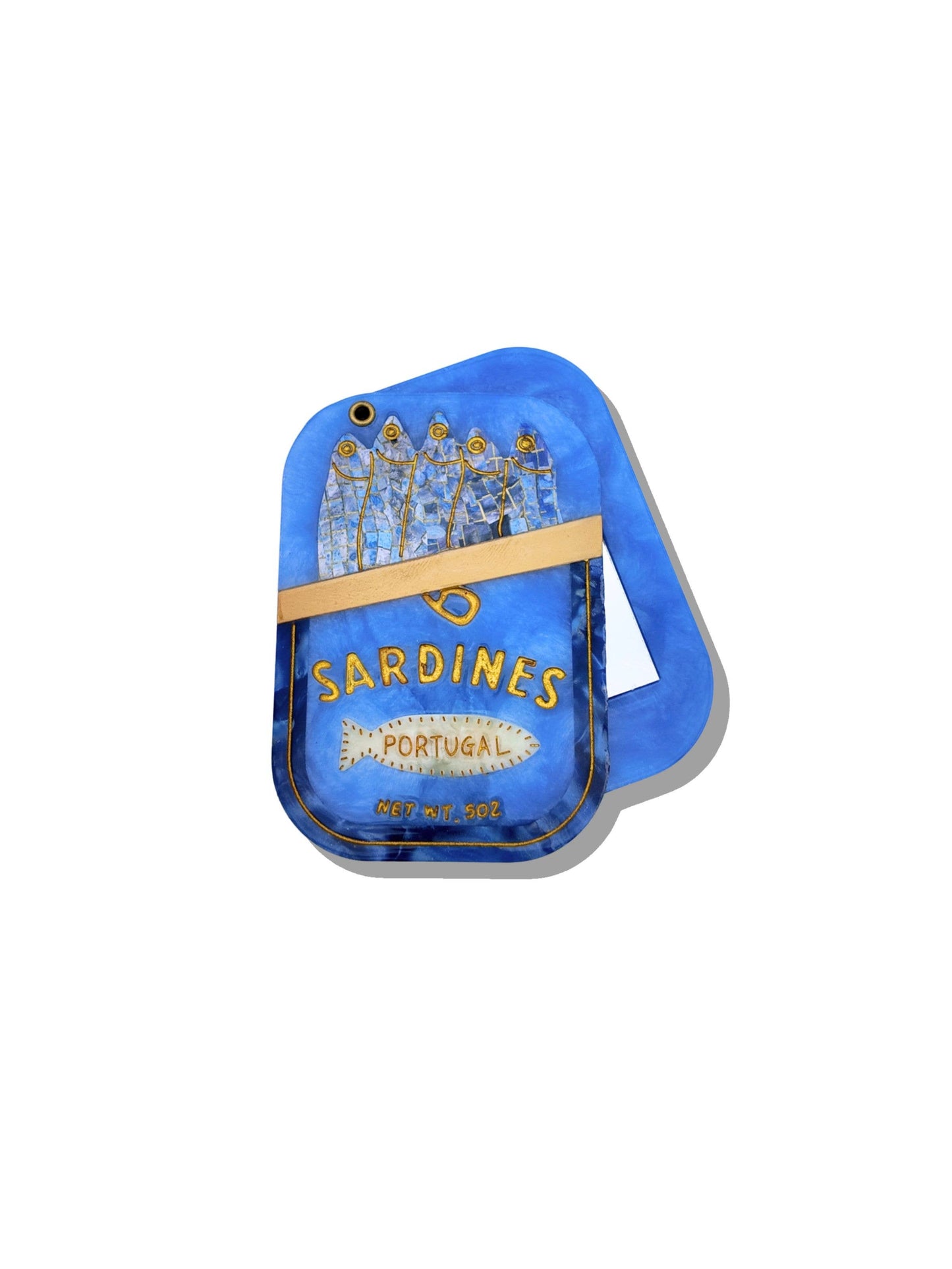 Sardine Tin Compact Mirror