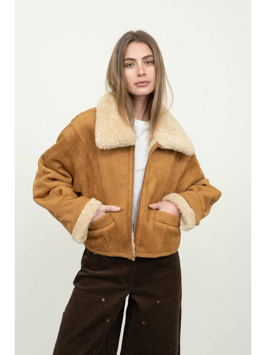 Shearling Faux Fur Jacket