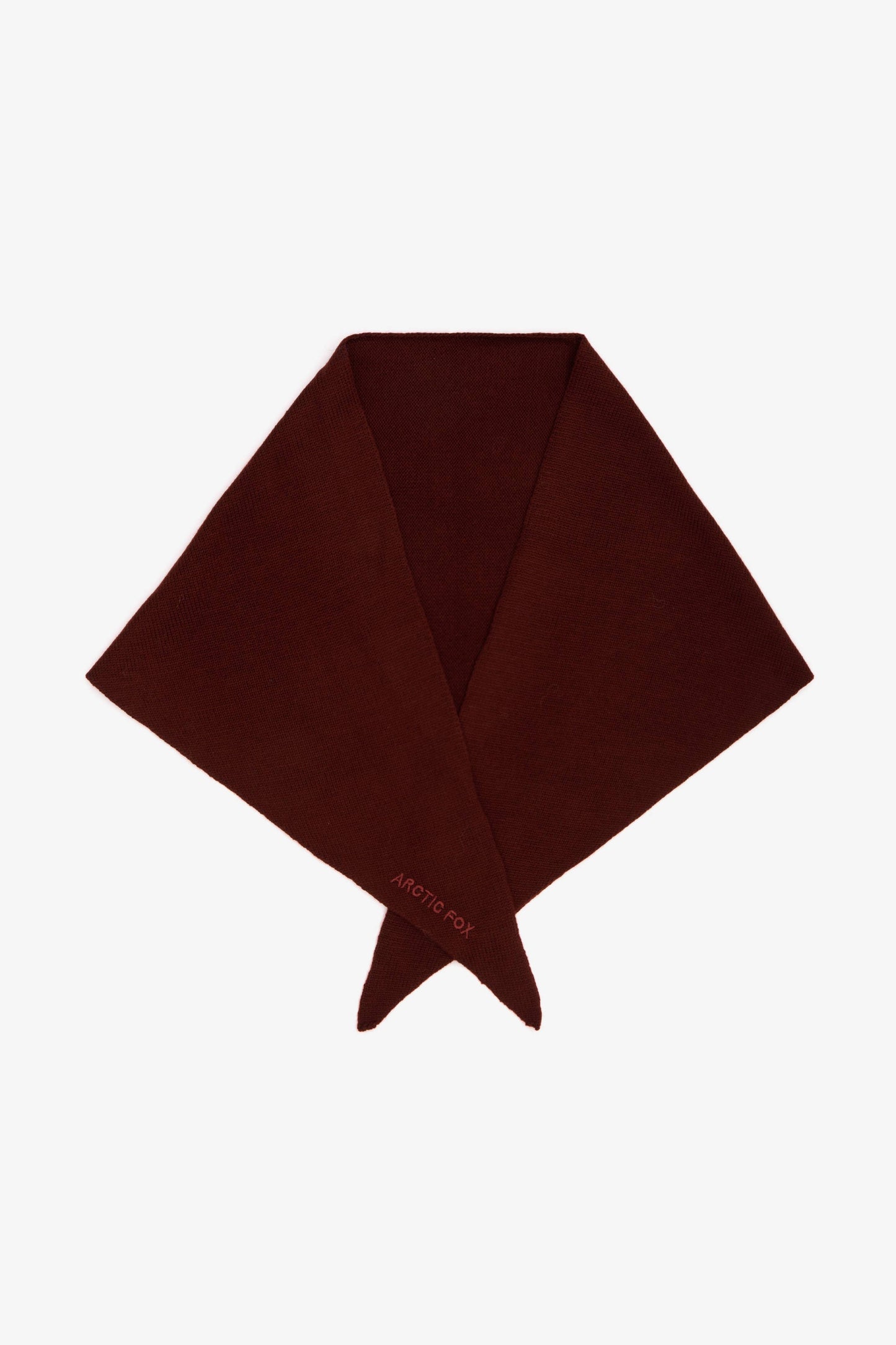 Merino Wool Triangle Scarf - Dark Walnut Brown