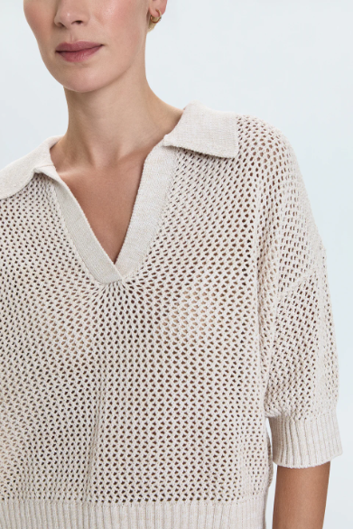 Emma Open Knit Polo