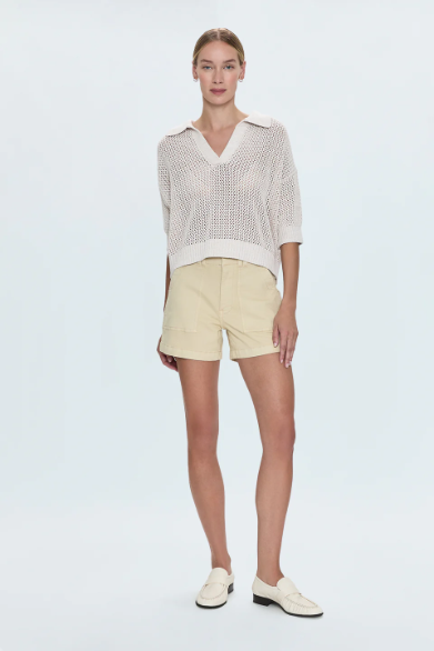 Emma Open Knit Polo