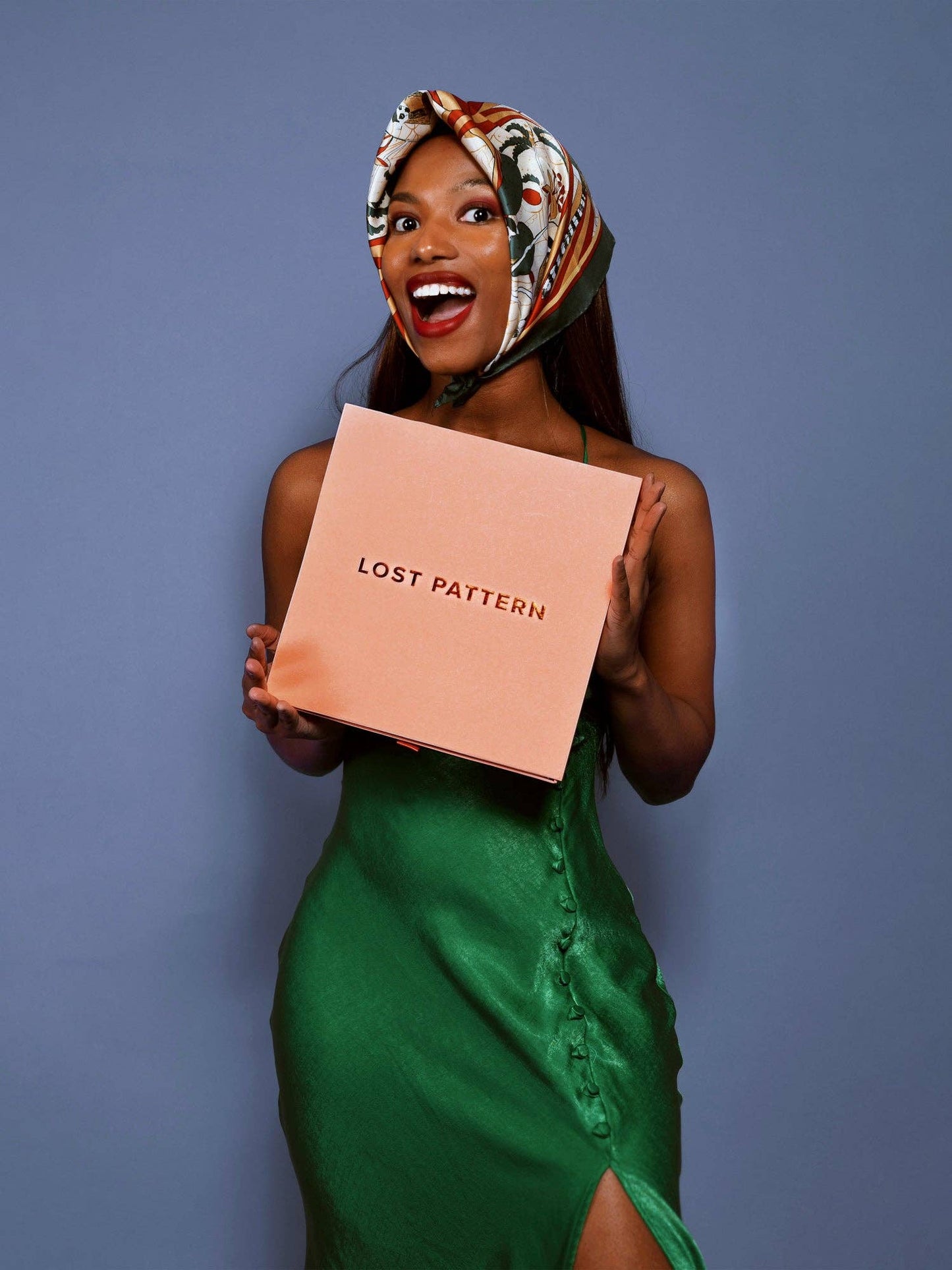 "Madagascar" Silk Bandana - Green