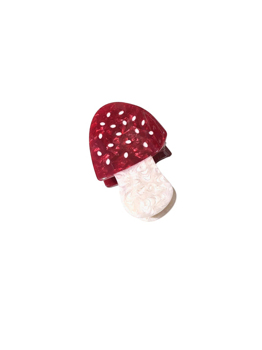 Toadstool Mushroom Claw Clip