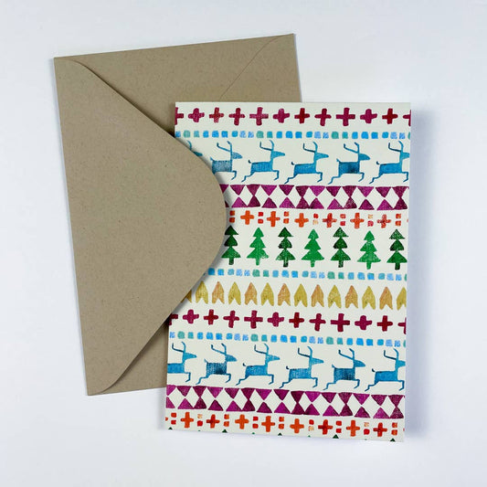 Fair Isle Sweater Christmas Card