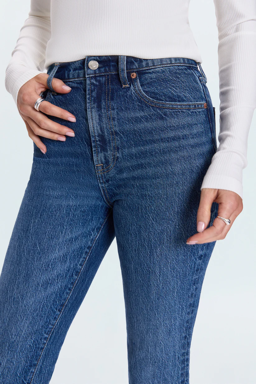 Bri High Rise Slim Straight Jean