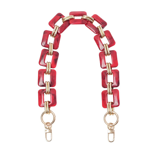 Medium Mixed Materials Bag Chain Strap (Multiple Colors)