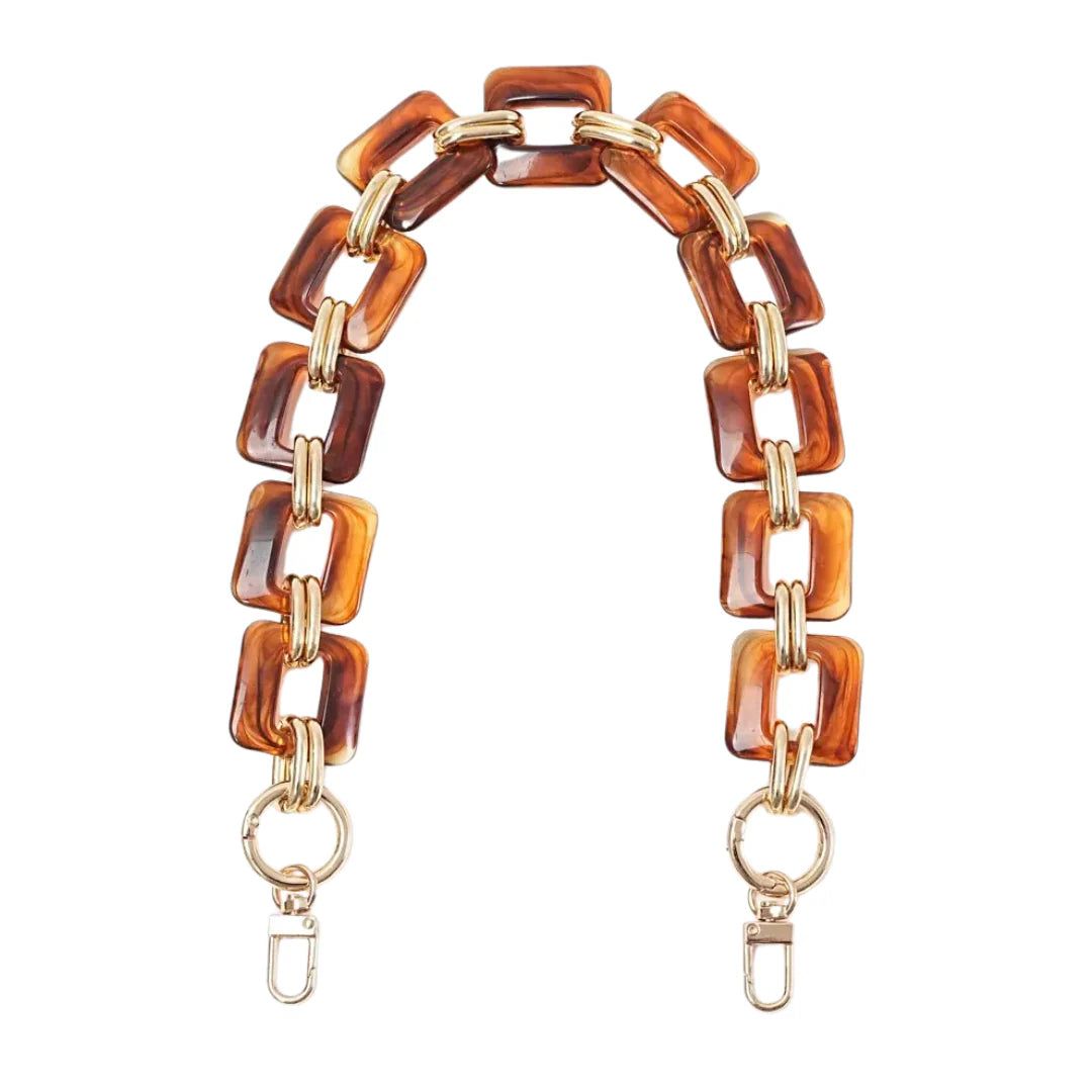 Medium Mixed Materials Bag Chain Strap (Multiple Colors)