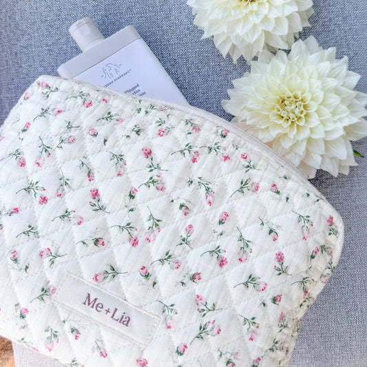 The Makeup Bag - Floral (multiple colors)
