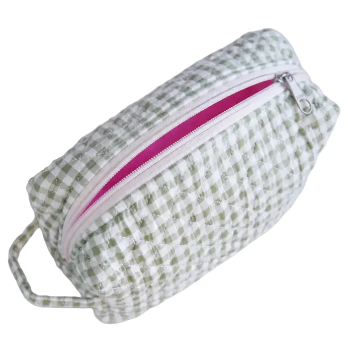 The Makeup Bag - Gingham (multiple colors)