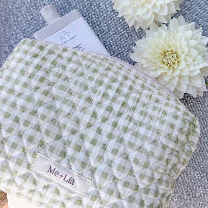 The Makeup Bag - Gingham (multiple colors)