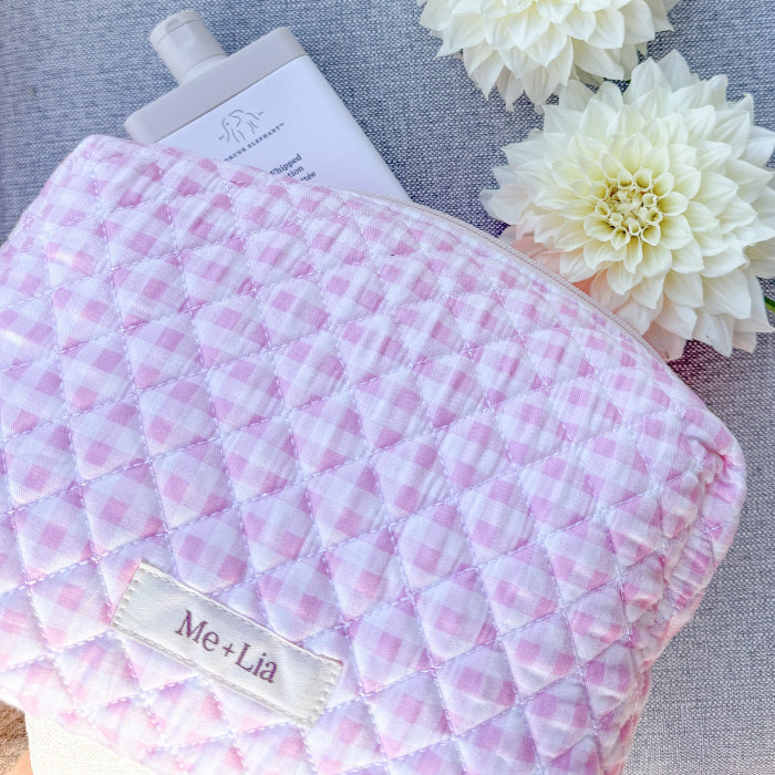 The Makeup Bag - Gingham (multiple colors)