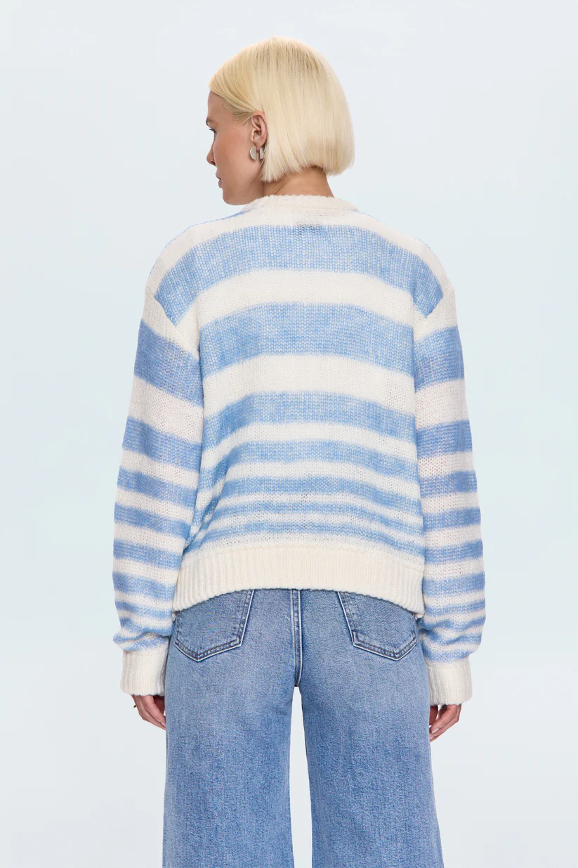 Moa Striped Bubble Sweater