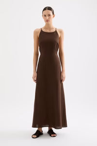 Zlba Linen Maxi Dress