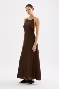 Zlba Linen Maxi Dress
