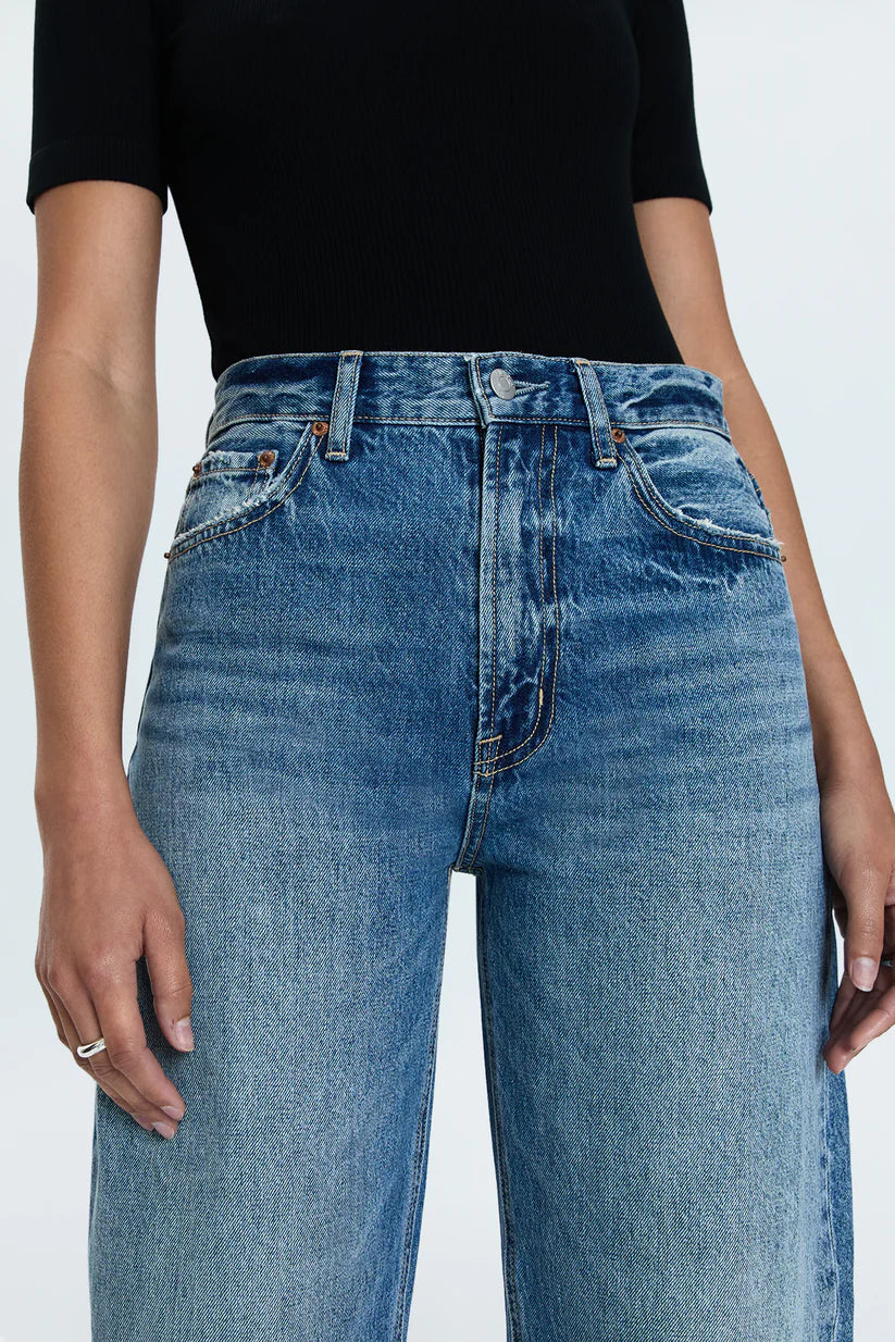 Wes High Rise Barrel Jean