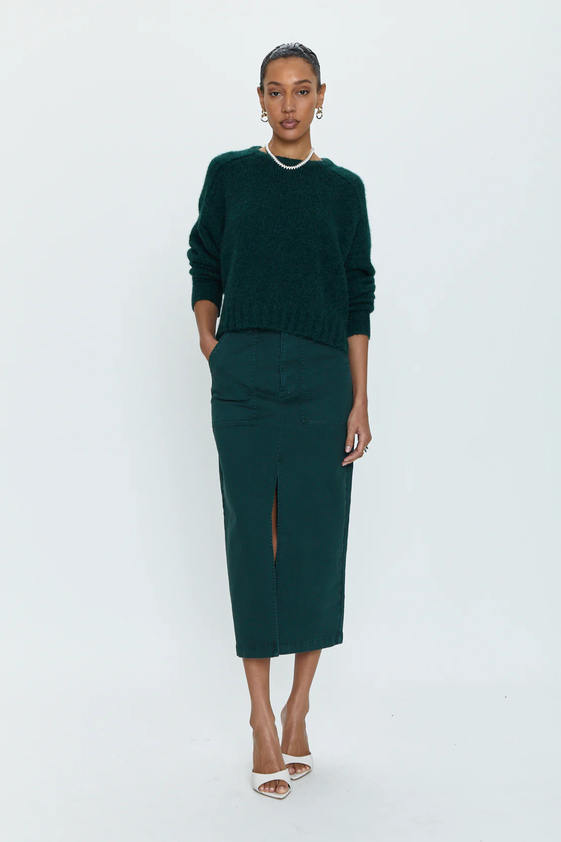 Pamela Utility Midi Skirt