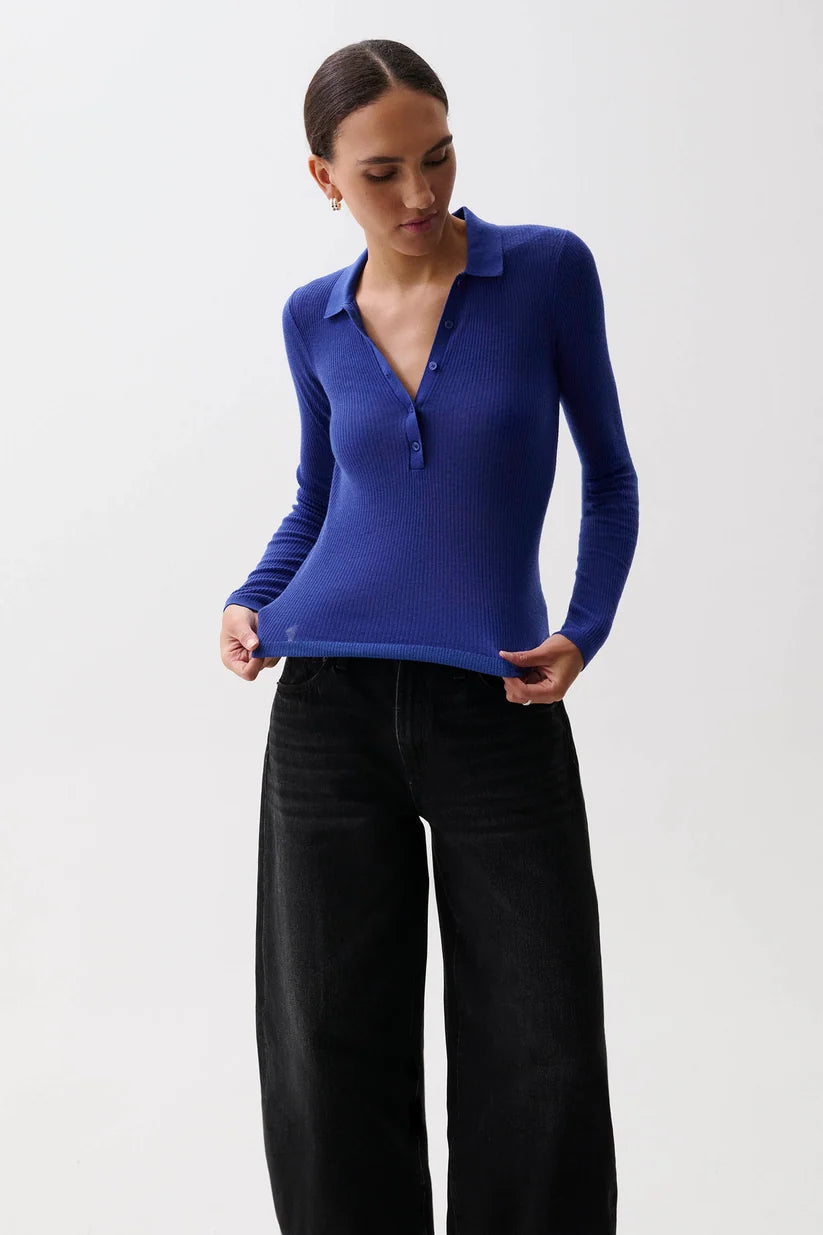 Elise Featherweight Polo Henley