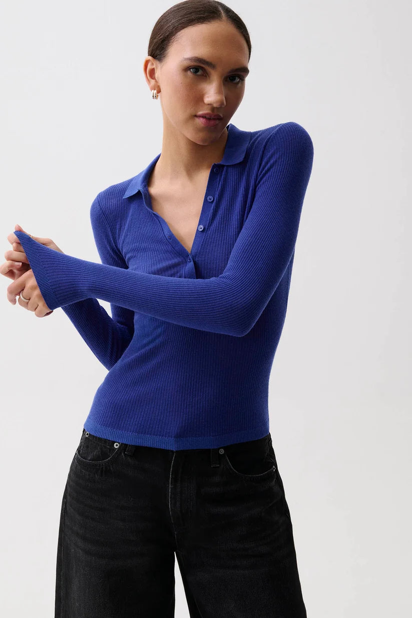 Elise Featherweight Polo Henley
