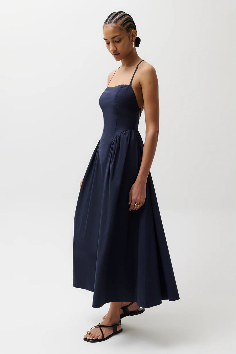 Sadee Open Back Dress - Navy