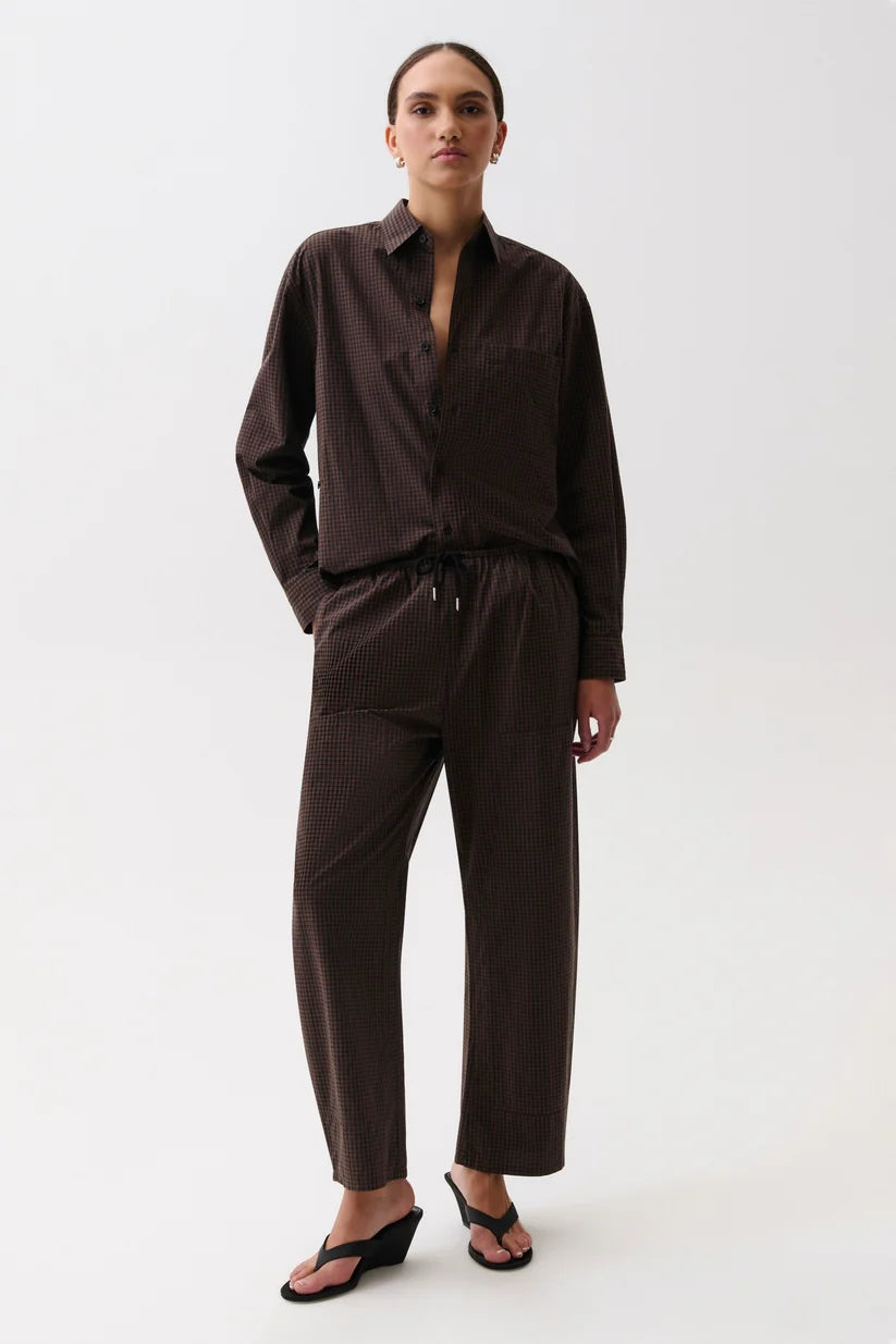 Theo Drawstring Poplin Pant