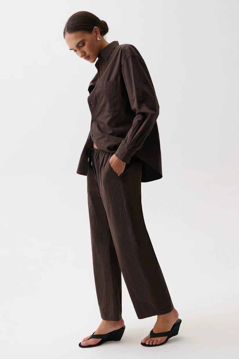 Theo Drawstring Poplin Pant
