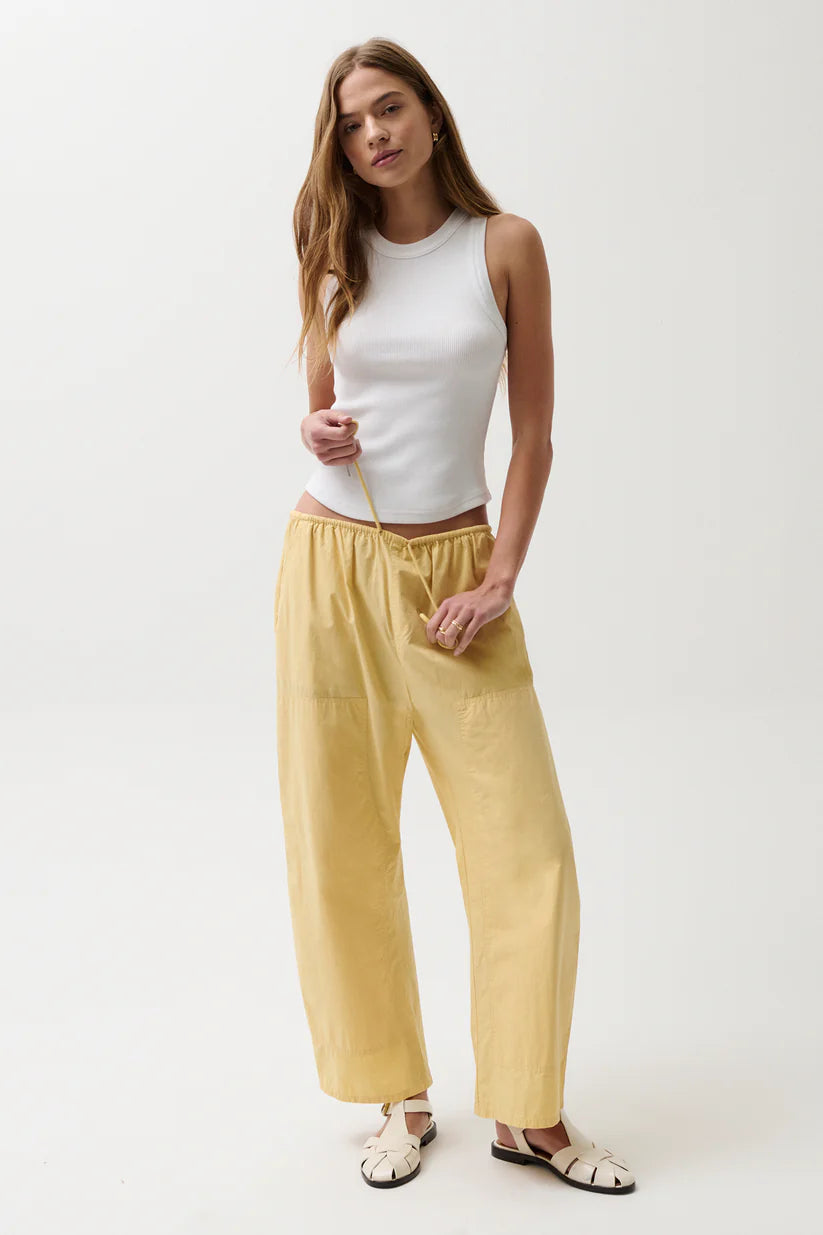 Theo Drawstring Poplin Pant