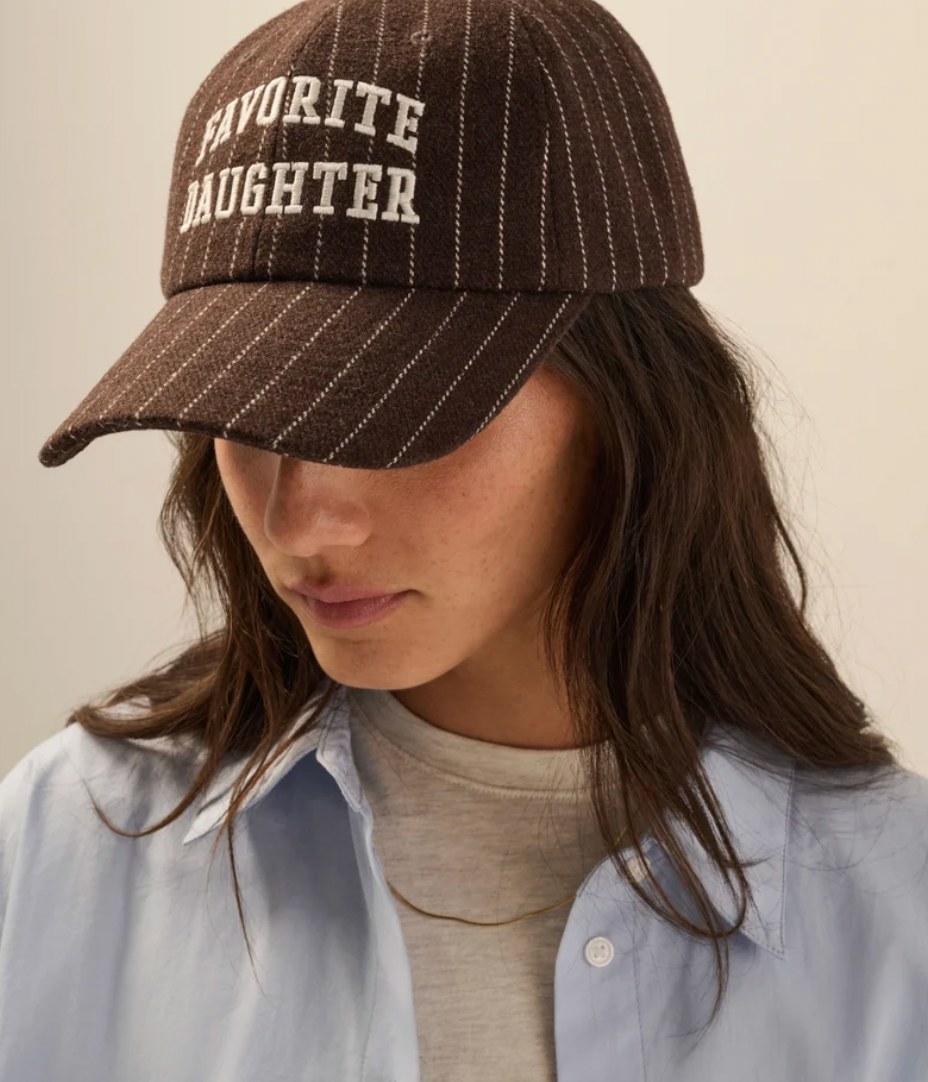 Wool Stripe Baseball Hat