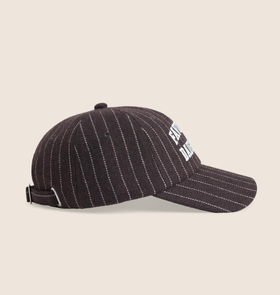 Wool Stripe Baseball Hat
