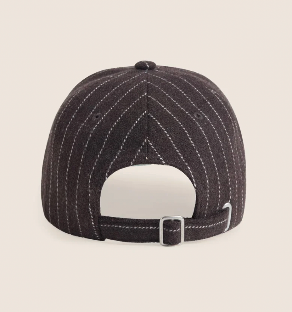 Wool Stripe Baseball Hat