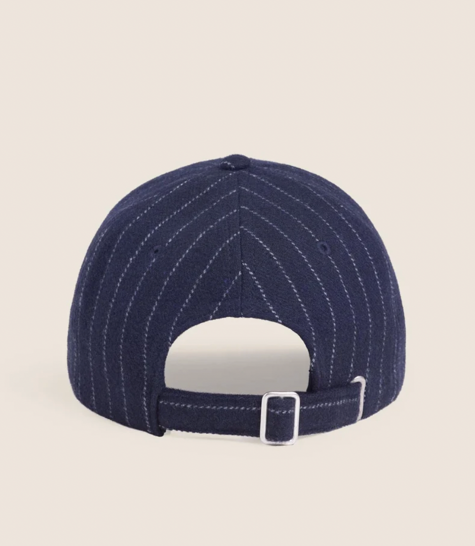 Wool Stripe Baseball Hat