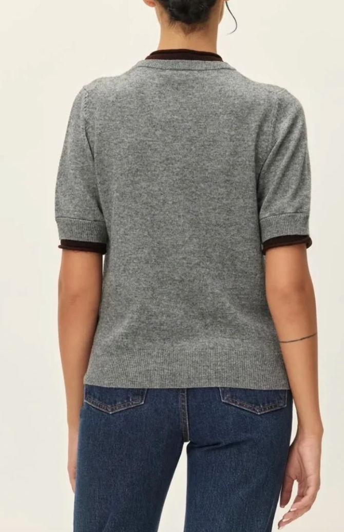 Sloane Contrast Crew Neck Sweater