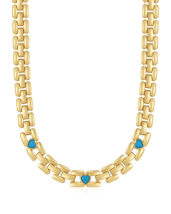The Heart Stone Link Necklace