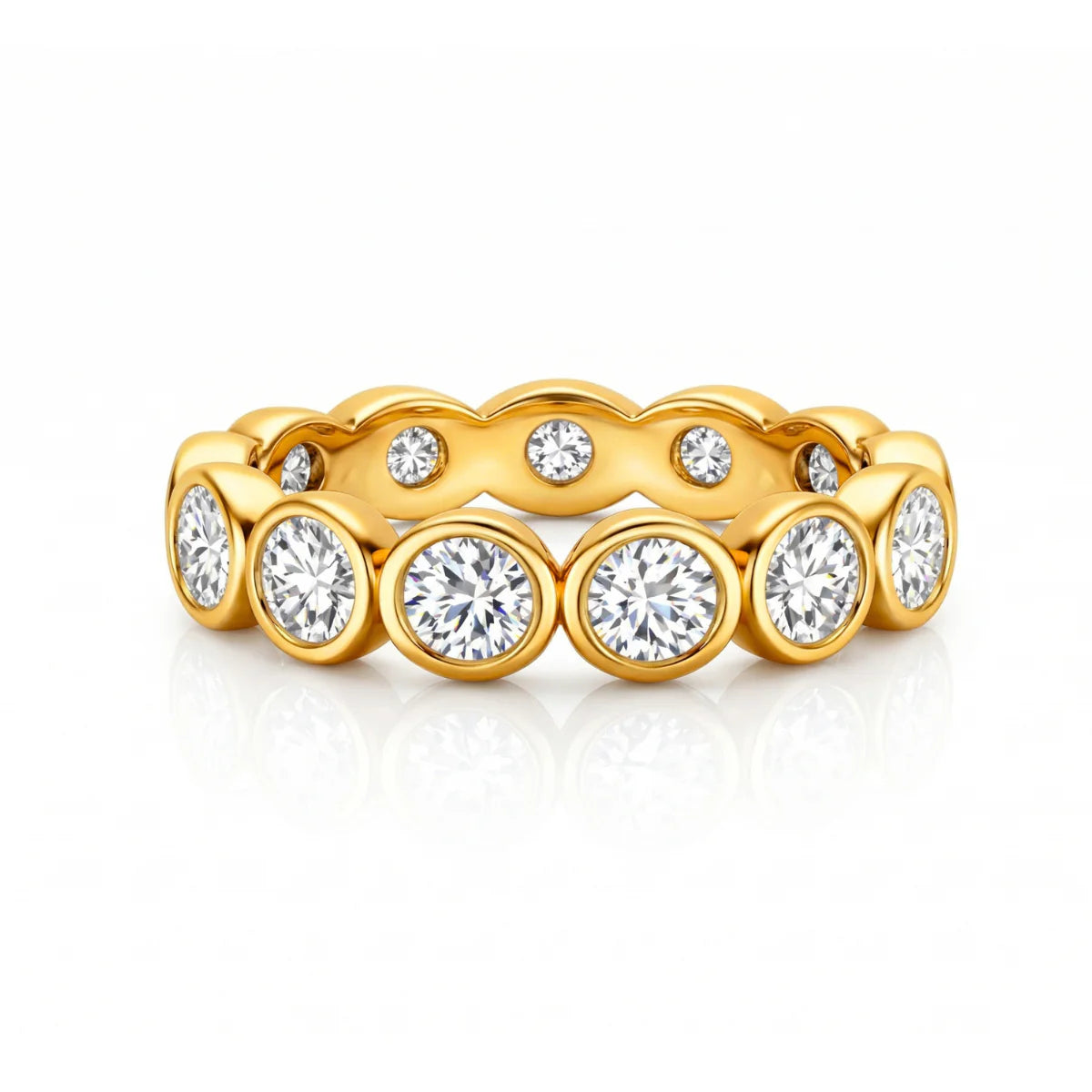 Maude Bezel Eternity Ring (Gold)