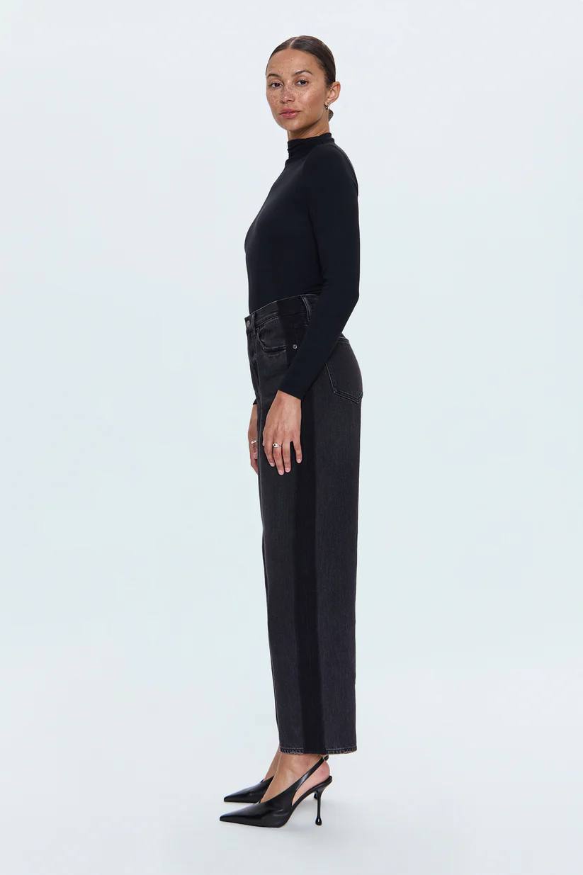 Wes High Rise Barrel Jean