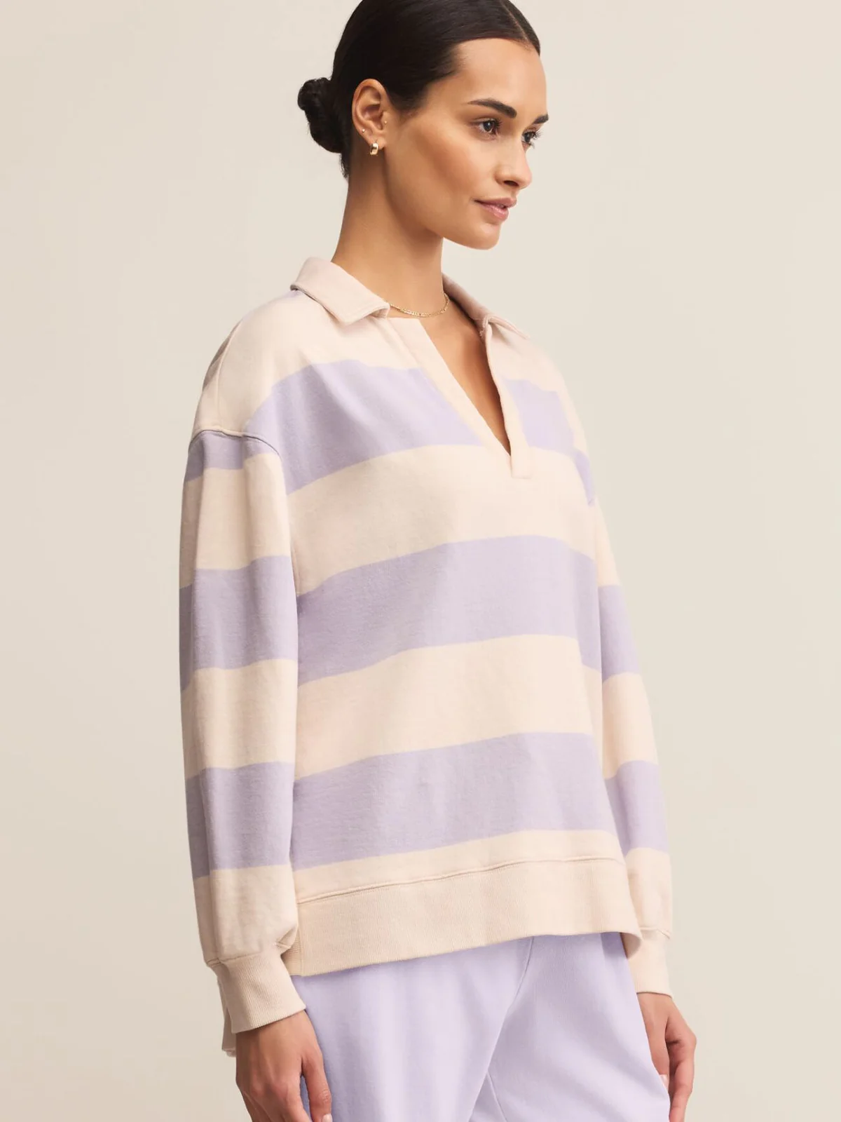 Rugby Brushed Fleece Henley