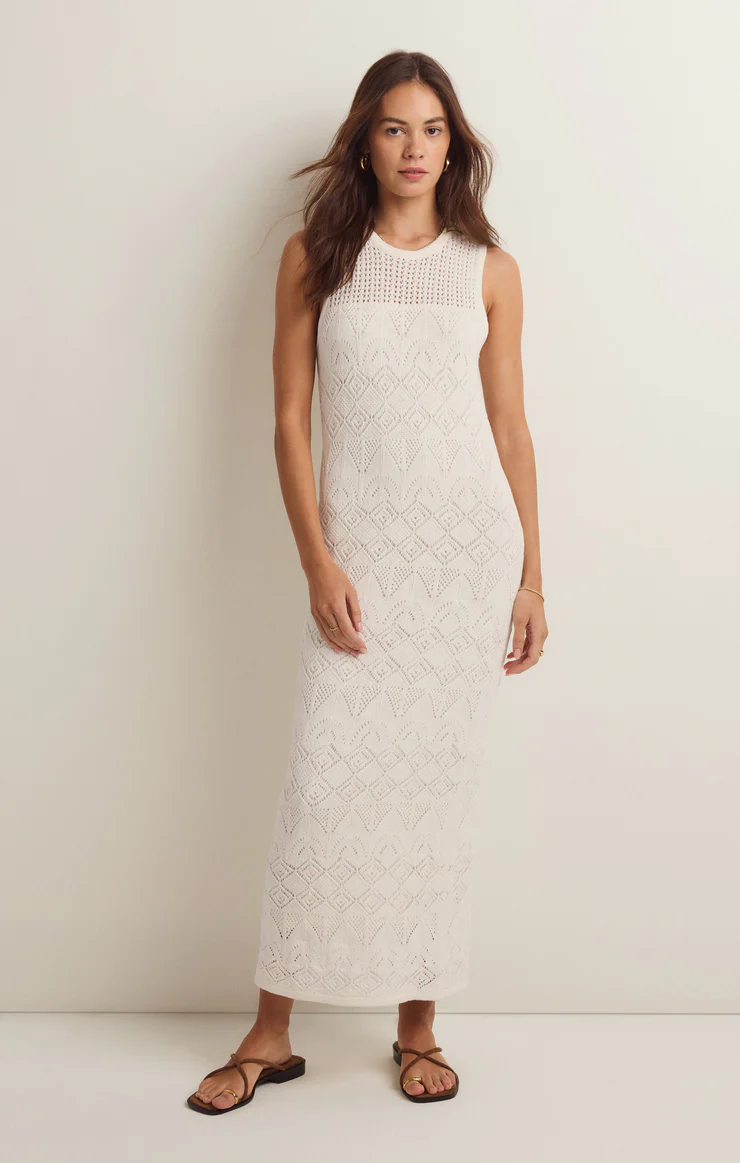 Mallorca Crochet Midi Dress