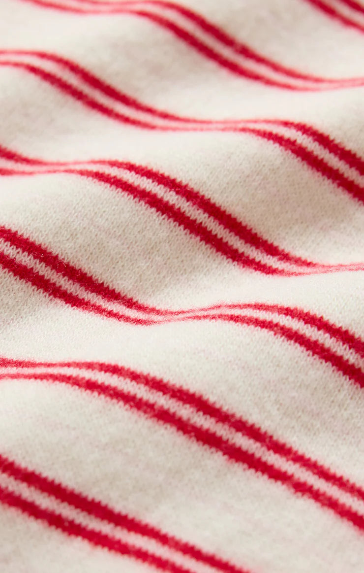 Night In Stripe Pajama Top