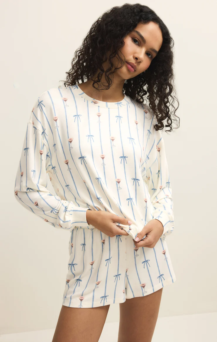 Cozy Espresso Martini Long Sleeve Top