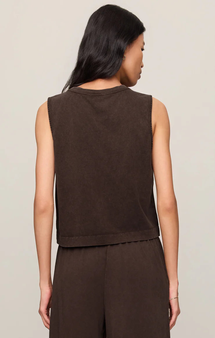 Sloane Cotton Jersey Muscle Tank