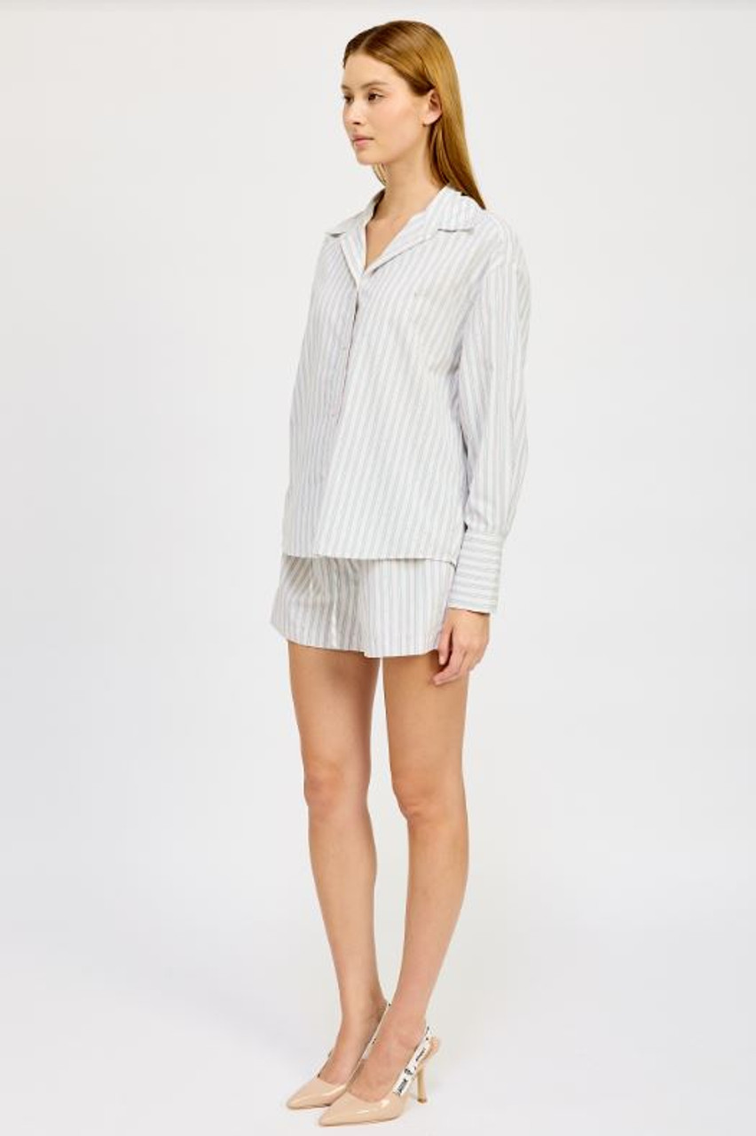 Haisley Stripe Mini Shorts