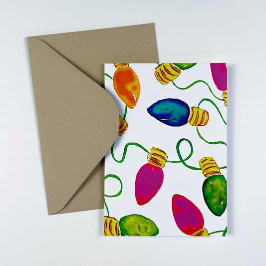 Vintage Lights Christmas Card