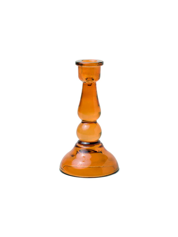 Tall Glass Taper Holder