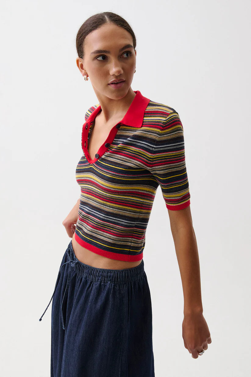 Ashlee Short Sleeve Polo Sweater
