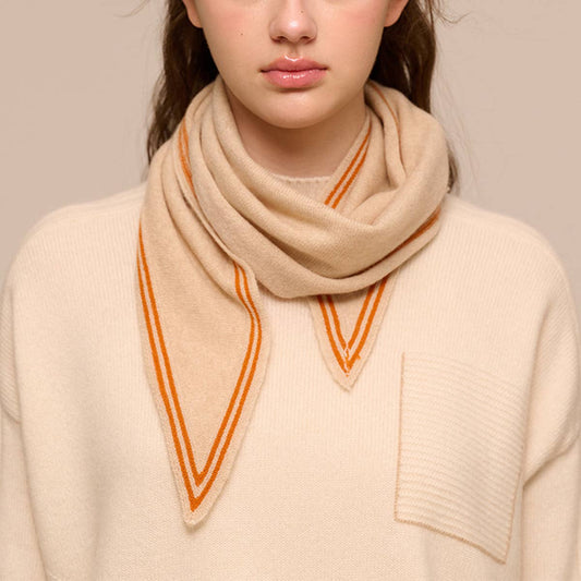 Cashmere Triangle Neck Scarf