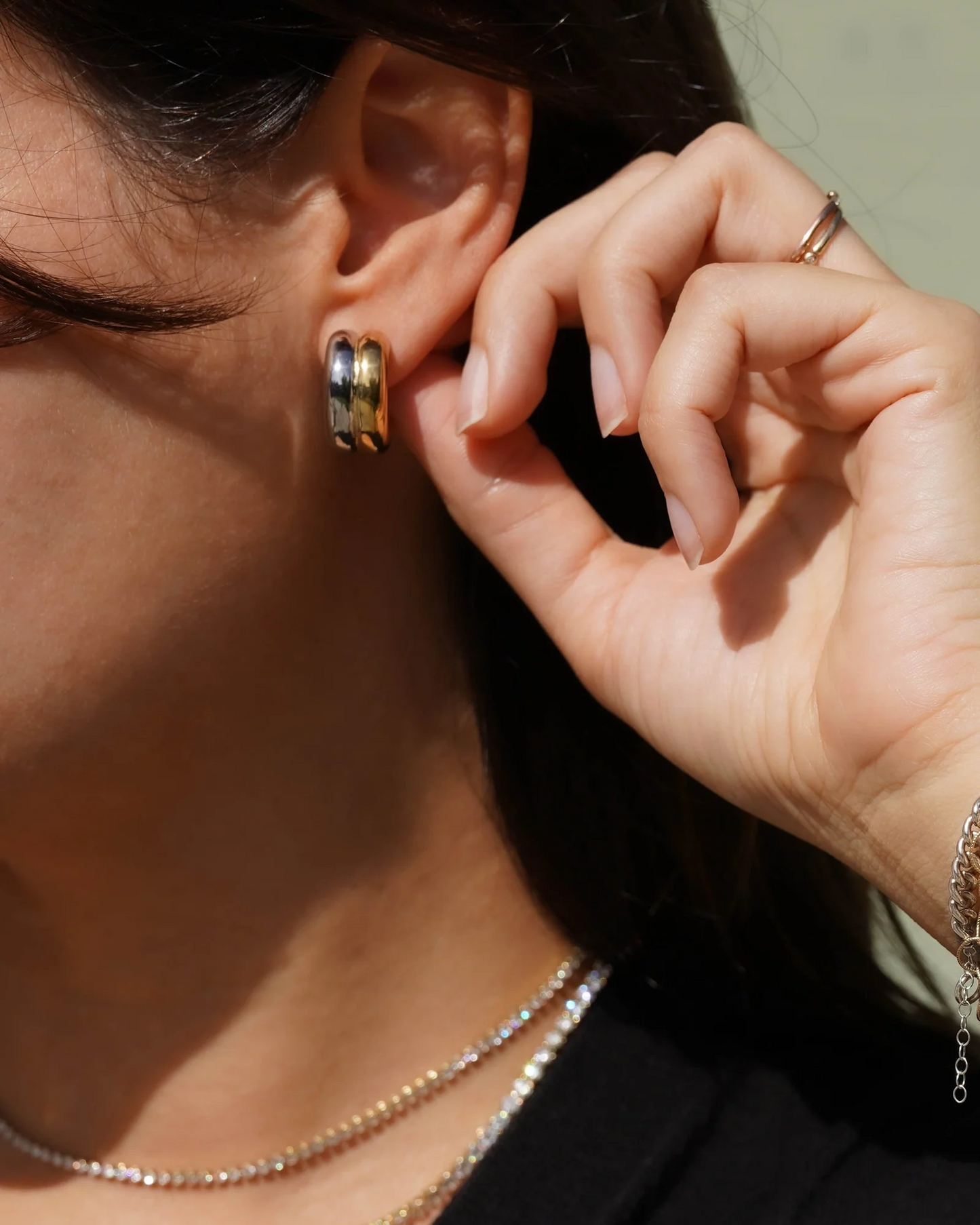 Mini Blunt Mixed Hoops