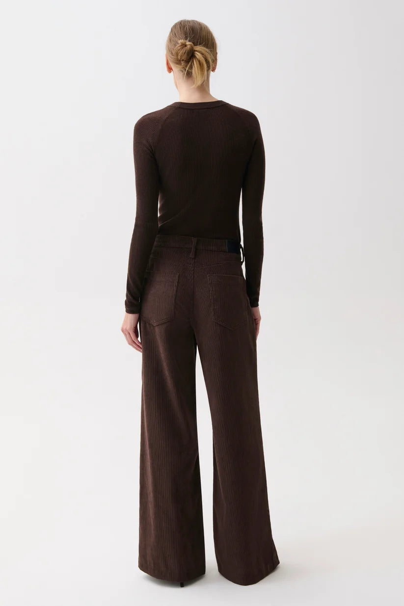 Jadyn Corduroy Mid Rise Palazzo