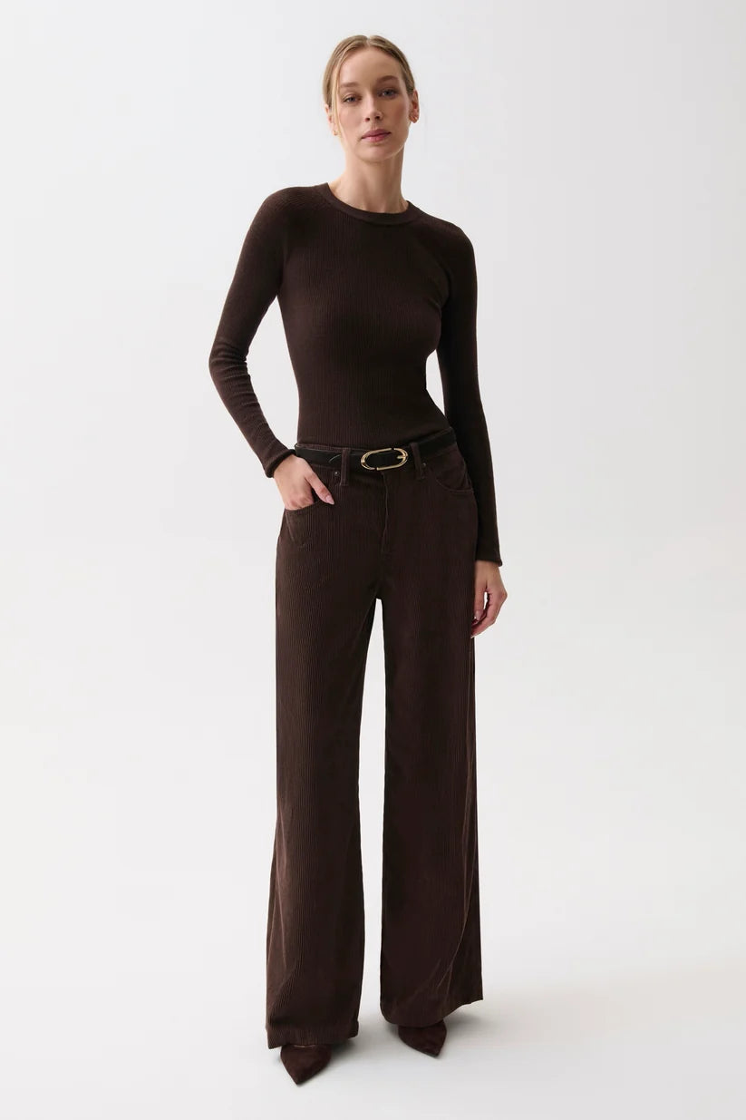Jadyn Corduroy Mid Rise Palazzo
