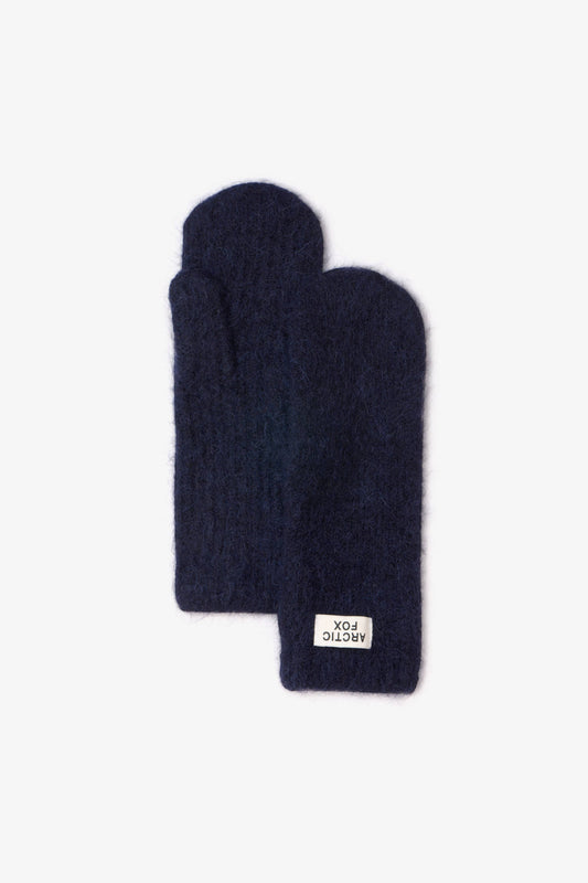 The Alpaca Mittens - Deep Sea Navy