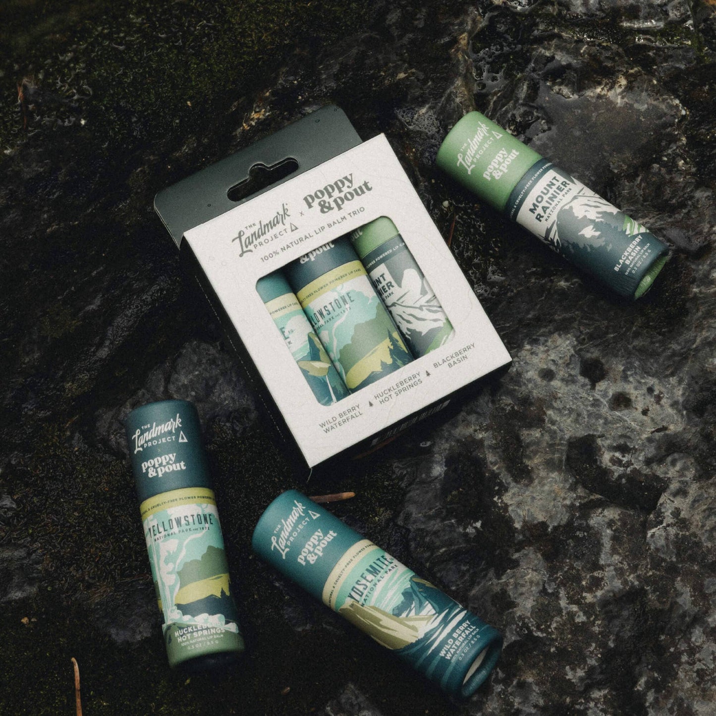The Landmark Project Lip Balm Trio - Mountain