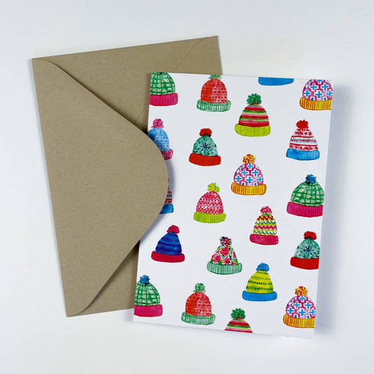 Winter Hats Holiday Christmas Card